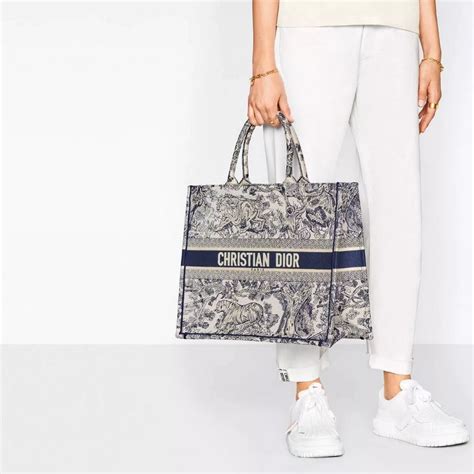 dior tiger tote|dior fabric tote.